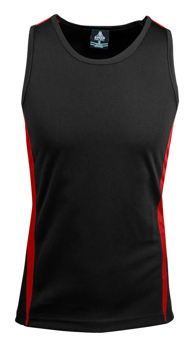 Aussie Pacific Tanks / Singlets Black/Red / S Aussie Pacific Eureka Men's Singlet