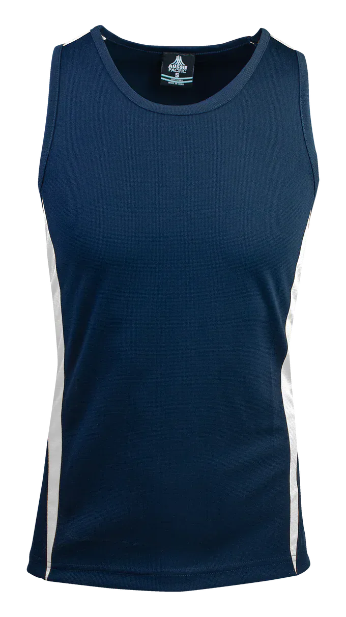 Aussie Pacific Tanks / Singlets Navy/White / S Aussie Pacific Eureka Men's Singlet