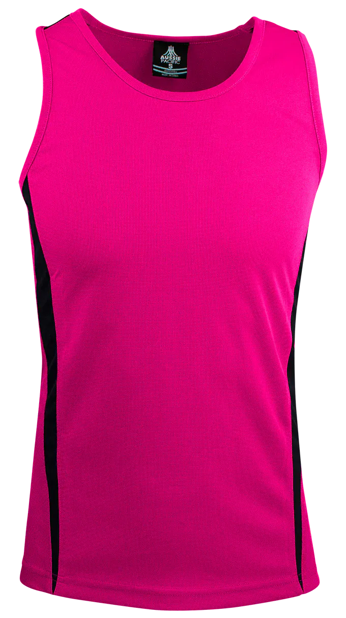 Aussie Pacific Tanks / Singlets Pink/Black / S Aussie Pacific Eureka Men's Singlet