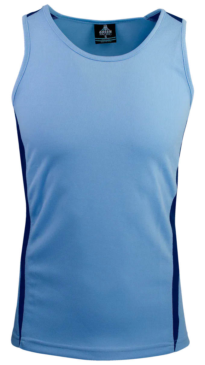 Aussie Pacific Tanks / Singlets Sky/Navy / S Aussie Pacific Eureka Men's Singlet