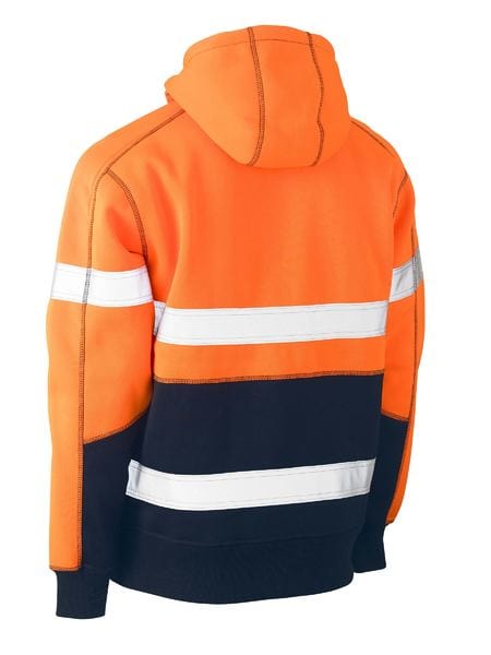 Bisley Hoodies Bisley Taped Hi Vis Fleece Hoodie Pullover