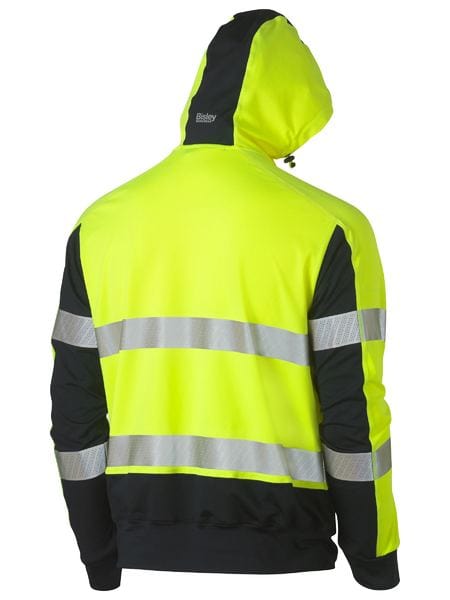 Bisley Hoodies Bisley Two Tone Hi Vis Contrast 4 Way Stretchy Hoodie