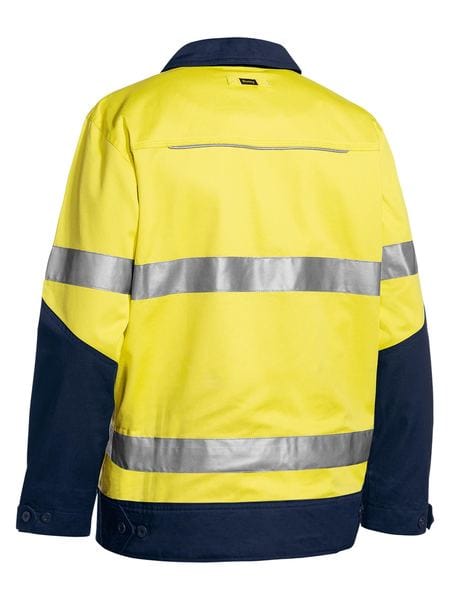 Bisley Jackets / Vests Bisley Taped Hi Vis  Drill Jacket with Liquid Repellent Finish