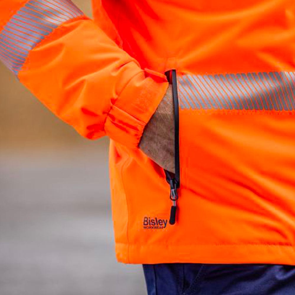Bisley Jackets / Vests Bisley Taped Hi Vis Heated Jacket with Hood