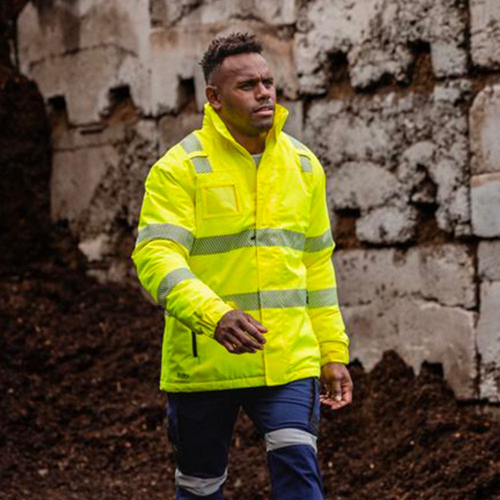 Bisley Jackets / Vests Bisley Taped Hi Vis Heated Jacket with Hood