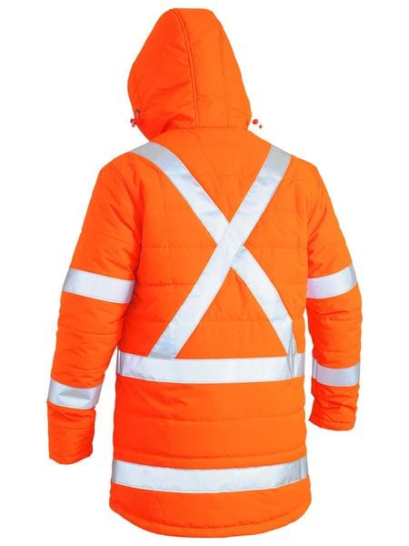 Bisley Jackets / Vests Bisley Taped Hi Vis Puffer Jacket with X Back