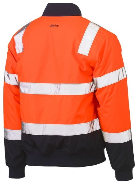 Bisley Jackets / Vests Bisley Taped Two Tone Hi Vis Bomber Jacket with Padded Lining