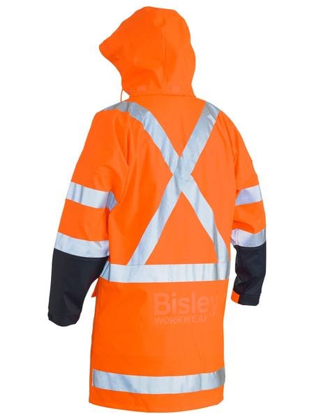 Bisley Jackets / Vests Bisley X Taped Hi Vis TTMC Stretch PU Rain Coat