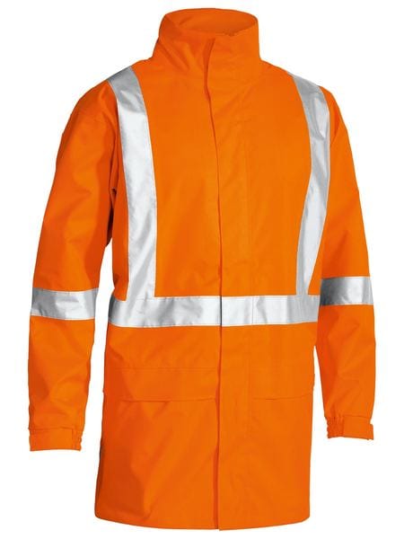 Bisley Jackets / Vests Orange / XS Bisley X Taped Hi Vis Rain Shell Jacket