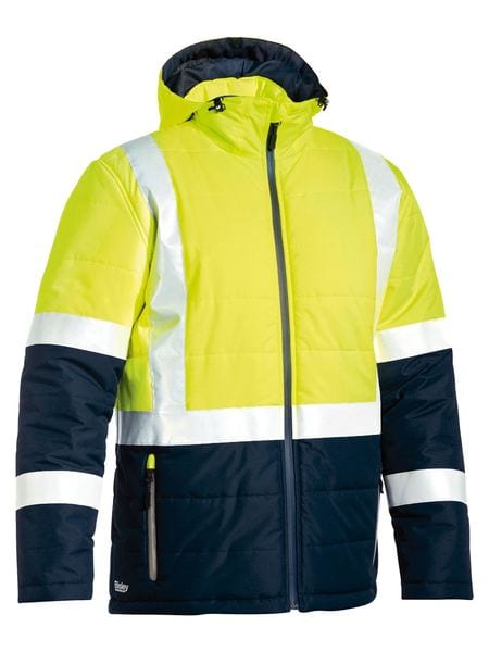 Bisley Jackets / Vests Yellow/Navy / XS Bisley Taped Hi Vis Puffer Jacket