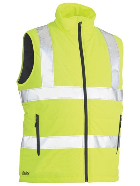 Bisley Jackets / Vests Yellow / XS Bisley Taped Hi Vis Puffer Vest