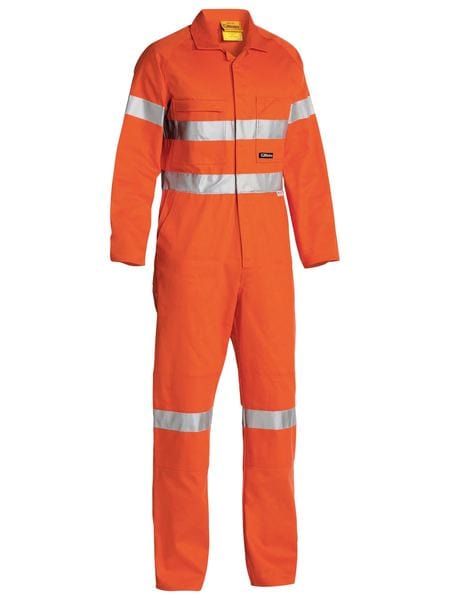Bisley Overalls Orange / 77 Bisley Taped Hi Vis Drill Coverall