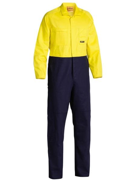 Bisley Overalls Yellow/Navy / 77 Bisley Hi Vis Drill Coverall