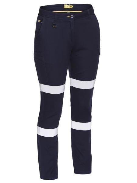 Bisley Pants / Shorts Navy / 6 Bisley Women's Taped Cotton Cargo Pants