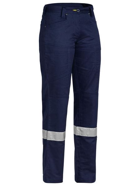 Bisley Pants / Shorts Navy / 6 Bisley Women's X Airflow Taped Ripstop Vented Work Pants