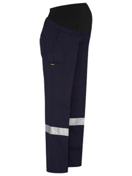 Bisley Pants / Shorts Navy / 8 Bisley Women's Taped Maternity Drill Work Pants