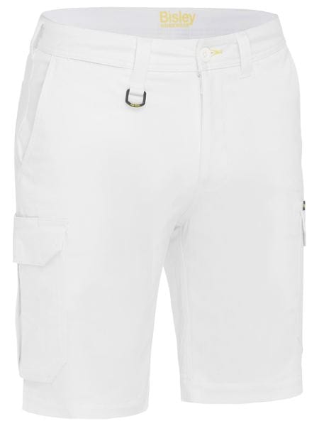 Bisley Pants / Shorts White / 72 Bisley Stretch Cotton Drill Cargo Short