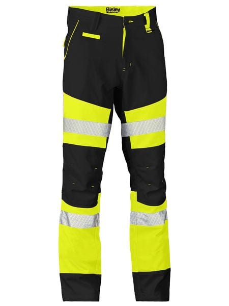 Bisley Pants / Shorts Yellow/Black / 72 Bisley Taped Biomotion Two Tone Pants