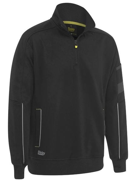 Bisley Polars Black / XS Bisley Work Fleece 1/4 Zip Pullover with Sherpa Lining
