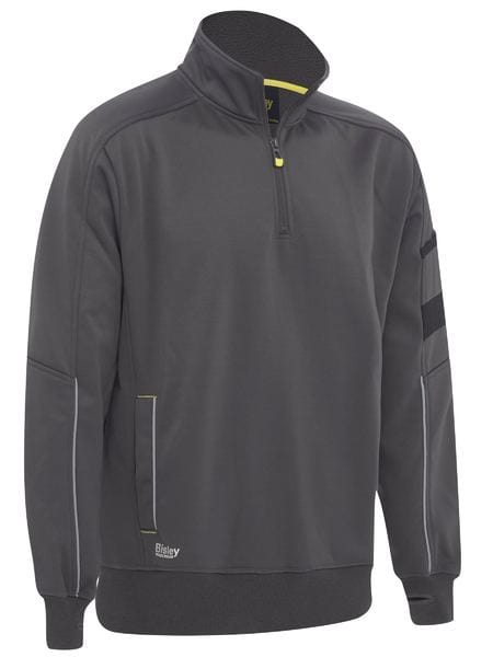 Bisley Polars Charcoal / XS Bisley Work Fleece 1/4 Zip Pullover with Sherpa Lining
