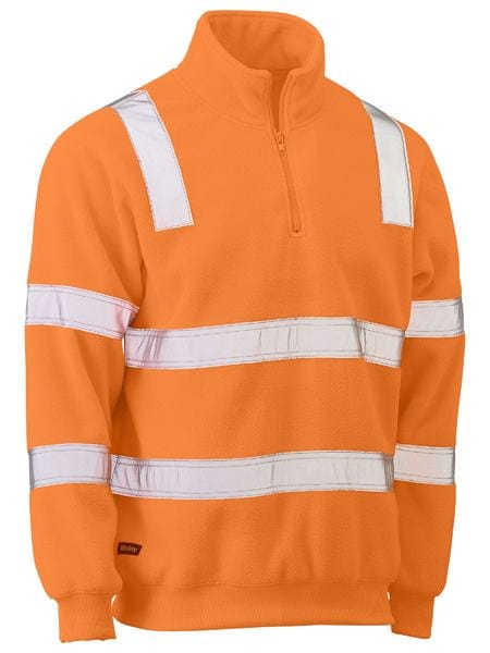 Bisley Polars Rail Orange / XS Bisley Taped Hi Vis Rail Polar Fleece Jumper