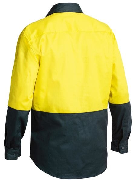 Bisley Polos / Shirts Bisley Hi Vis Closed Front Drill Shirt