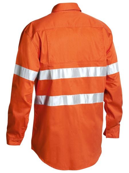 Bisley Polos / Shirts Bisley Taped Hi Vis Cool Lightweight Drill Shirt