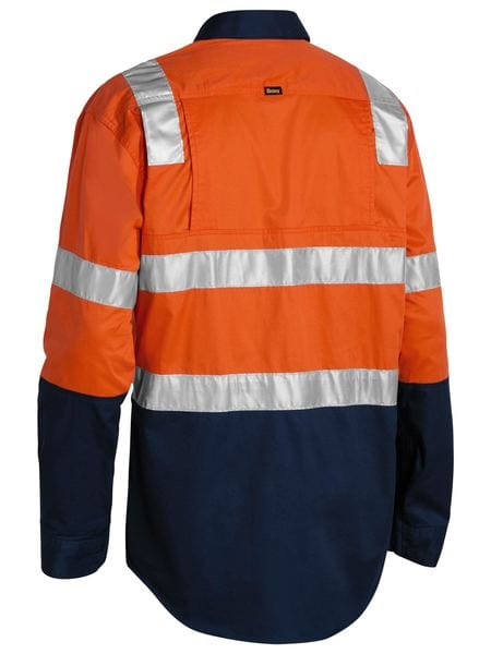 Bisley Polos / Shirts Bisley Taped Hi Vis Cool Lightweight Longsleeve Shirt with Shoulder Tape