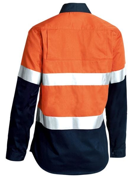 Bisley Polos / Shirts Bisley Women's Taped Hi Vis Cool Lightweight Drill Shirt