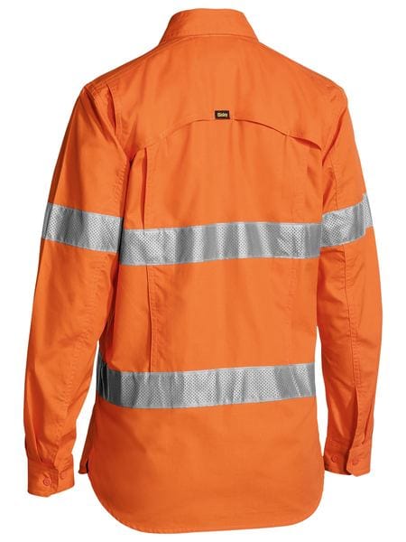 Bisley Polos / Shirts Bisley Women's X Airflow™ Taped Hi Vis Ripstop Shirt
