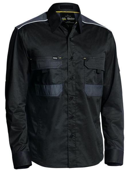 Bisley Polos / Shirts Black / XS Bisley Flx & Move Mechanical Stretch Shirt