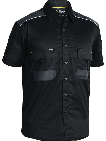 Bisley Polos / Shirts Black / XS Bisley Flx & Move Mechanical Stretch Shirts