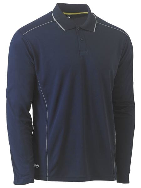 Bisley Polos / Shirts Navy / 2XS Bisley Long Sleeve Polo Shirt