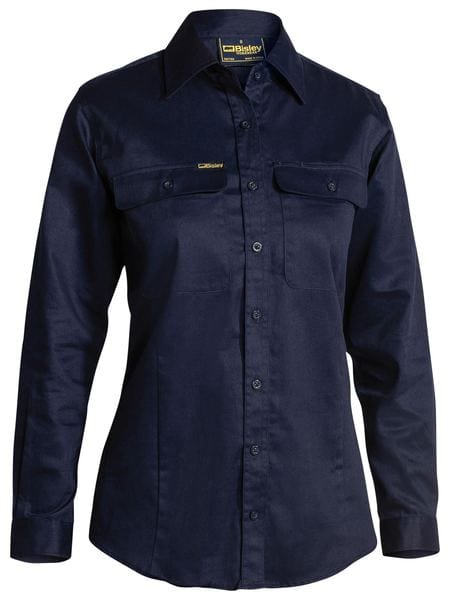 Bisley Polos / Shirts Navy / 8 Bisley Women's Drill Shirt