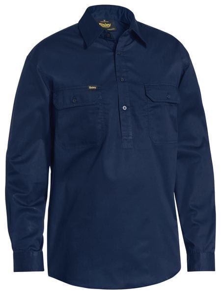 Bisley Polos / Shirts Navy / S Bisley Closed Front Cool Lightweight Drill Shirt