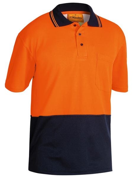 Bisley Polos / Shirts Orange/Navy / S Bisley Hi Vis Polo Shirt