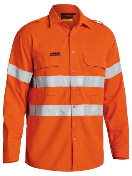 Bisley Polos / Shirts Orange / XS Bisley TenCate Tecasafe® Plus 700 Taped Hi Vis FR Vented Shirt