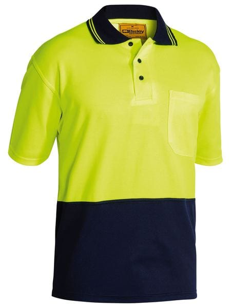 Bisley Polos / Shirts Yellow/Navy / S Bisley Hi Vis Polo Shirt
