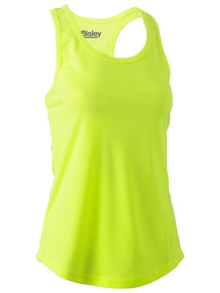 Bisley Tanks / Singlets Yellow / 6 Bisley Women's Racer Back Singlet