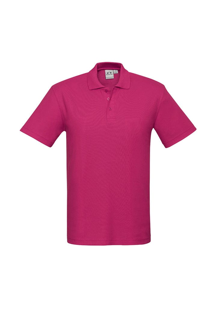 Biz Collection Biz Collection Mens Crew Short Sleeve Polo