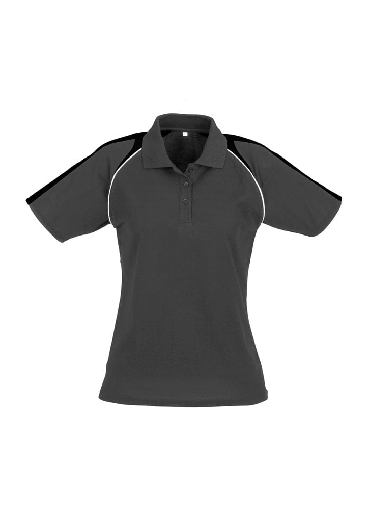 Biz Collection Polos / Shirts Ash/Black/White / 8 Biz Collection Womens Triton Short Sleeve Polo