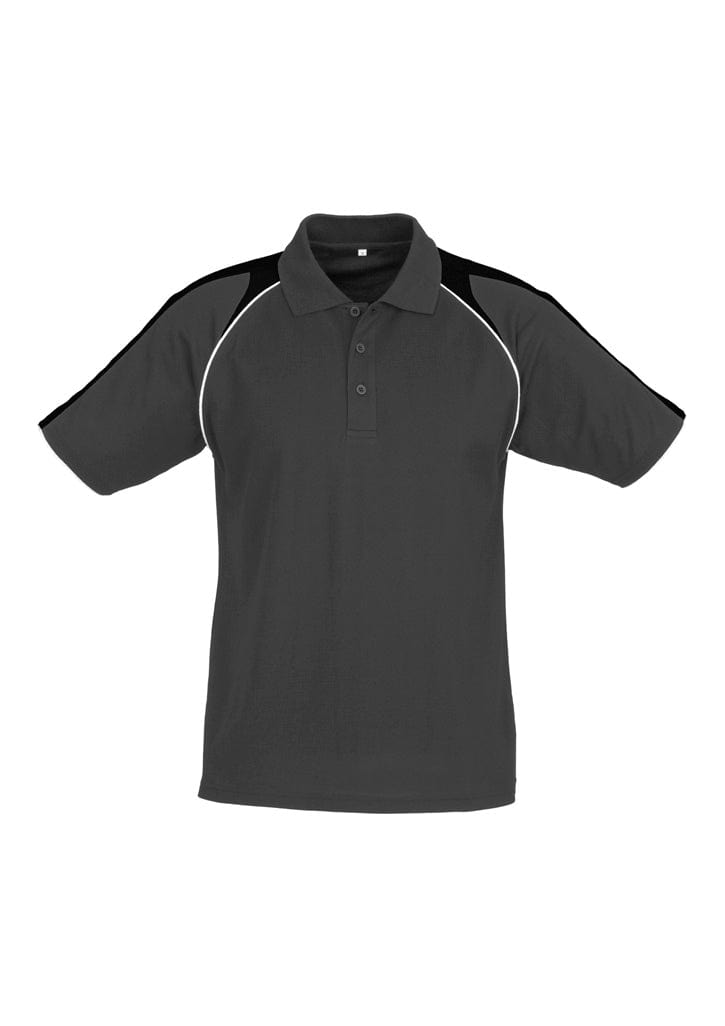 Biz Collection Polos / Shirts Ash/Black/White / S Biz Collection Mens Triton Short Sleeve Polo