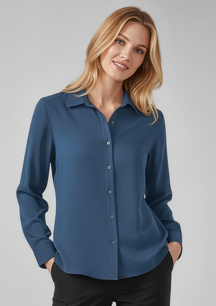 Biz Collection Polos / Shirts Biz Corperates Womens Evelyn Long Sleeve Shirt