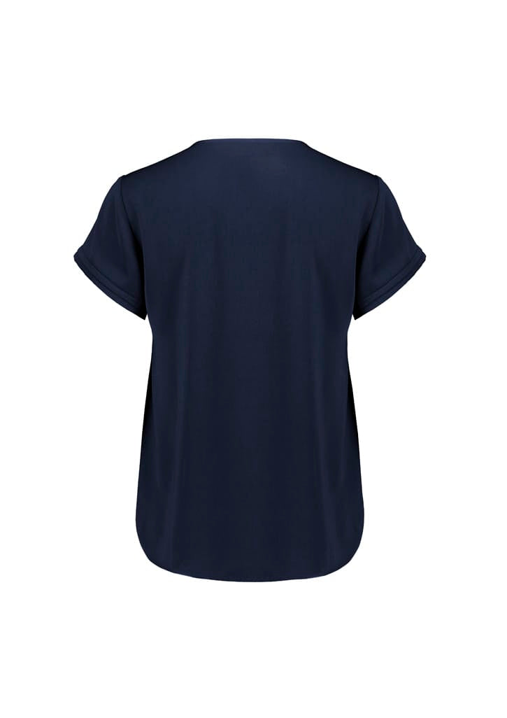Biz Collection Polos / Shirts Biz Corperates Womens Evelyn Short Sleeve Blouse