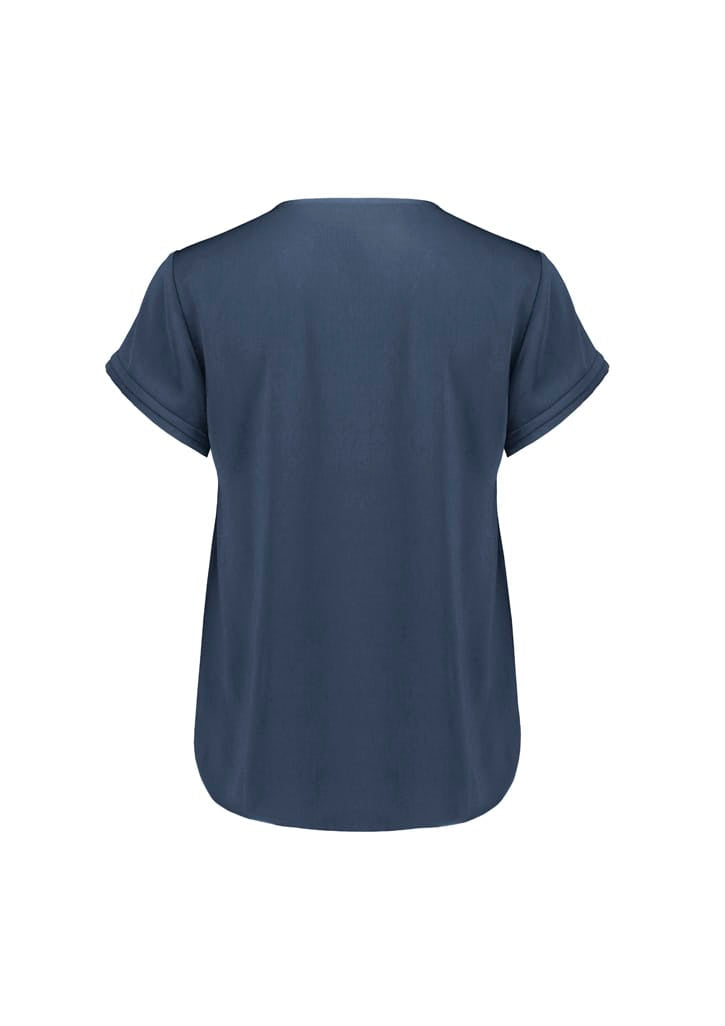 Biz Collection Polos / Shirts Biz Corperates Womens Evelyn Short Sleeve Blouse