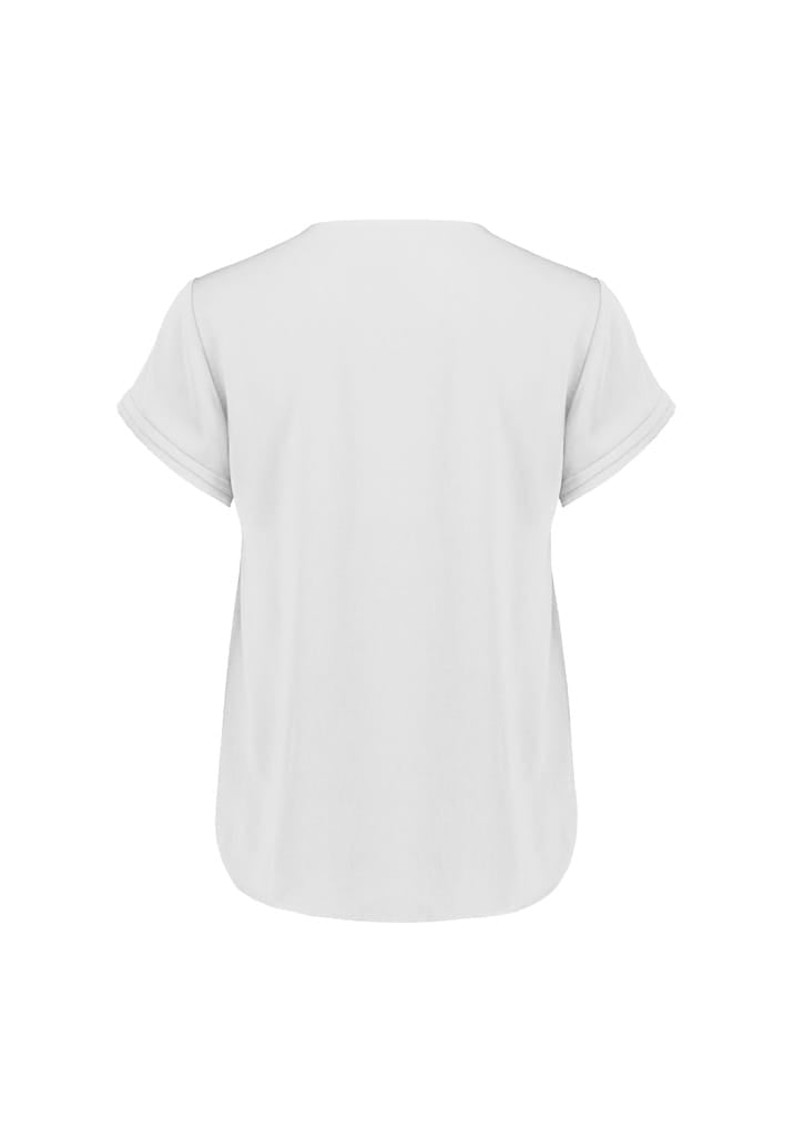 Biz Collection Polos / Shirts Biz Corperates Womens Evelyn Short Sleeve Blouse
