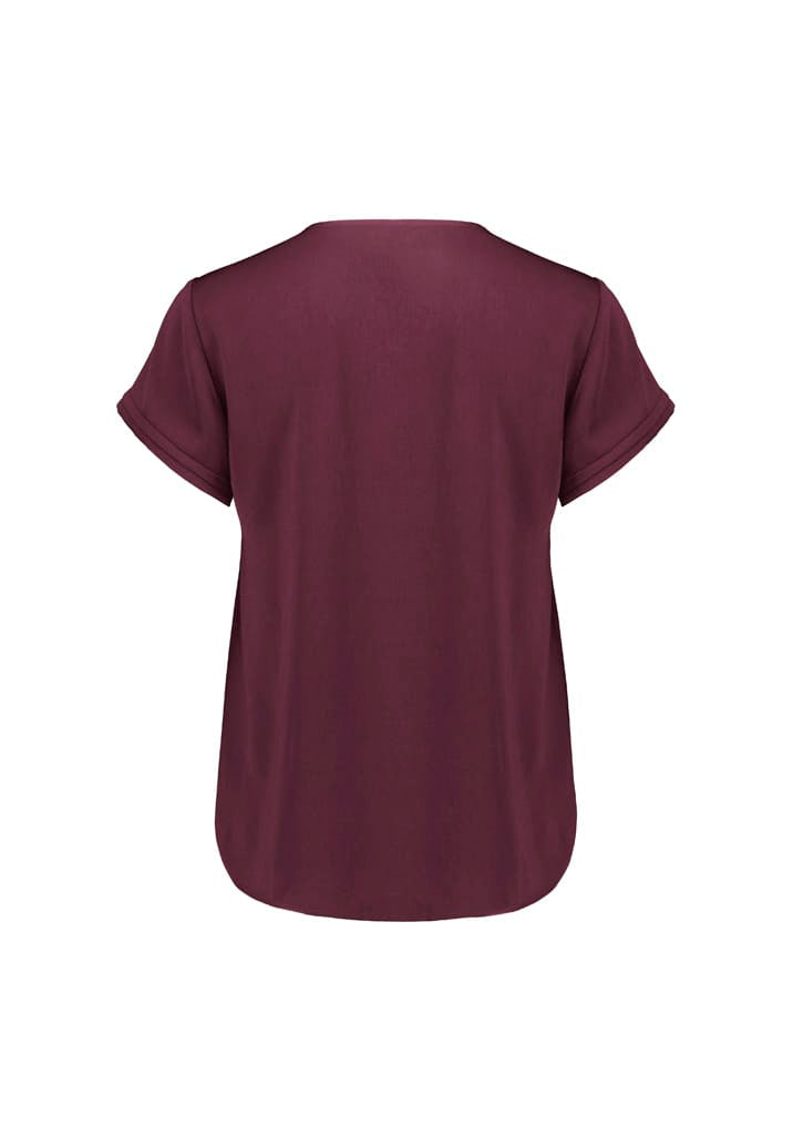 Biz Collection Polos / Shirts Biz Corperates Womens Evelyn Short Sleeve Blouse