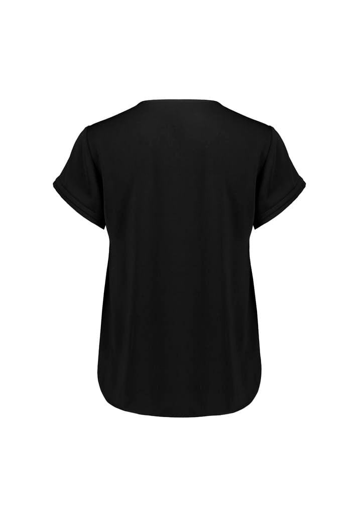 Biz Collection Polos / Shirts Biz Corperates Womens Evelyn Short Sleeve Blouse