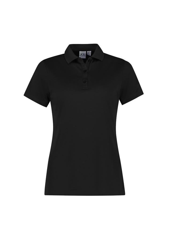 Biz Collection Polos / Shirts Black / 6 Biz Collection Womens Action Short Sleeve Polo