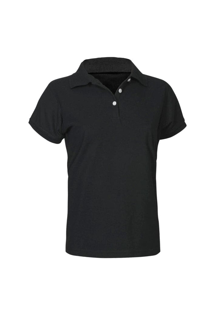 Biz Collection Polos / Shirts Black / 6 Biz Collection Womens Neon Short Sleeve Polo